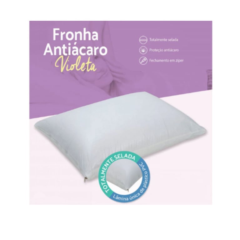 Fronha Antiácaro Violeta - Natural Home Care