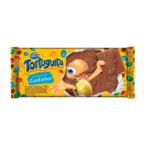 Chocolate Arcor Tortuguita Confeitos 100g