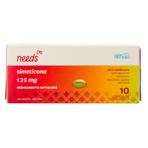 Needs Simeticona 125mg 10 Cápsulas