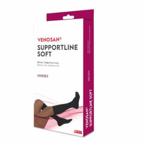 Meias Compressivas Venosan Supportline Soft Ad 18-22mmhg Caqui G