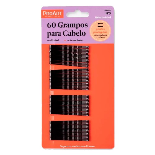 Grampos Para Cabelo ProArt N5 Preto