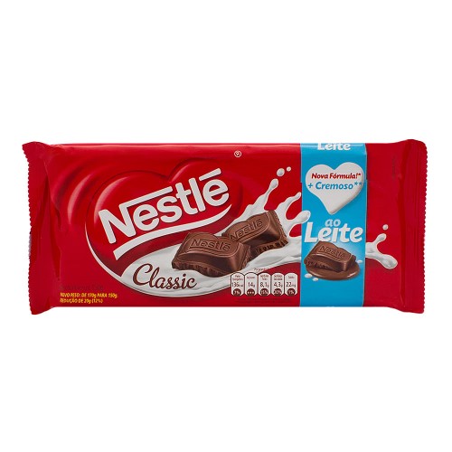 Chocolate Nestlé Classic ao Leite 150g