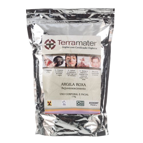 Máscara de Argila Roxa Orgânica 1kg – Terramater