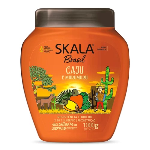 Máscara Capilar De Tratamento Skala Caju E Murumuru 2 Em 1 - 1kg