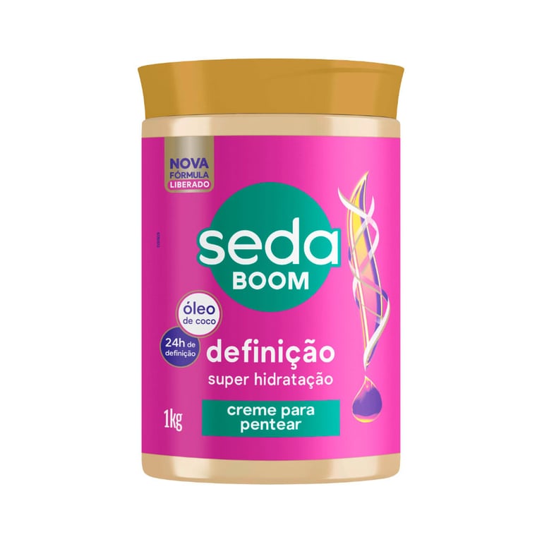 Creme Para Pentear Seda Bomm Definição Super Hidratação 1kg