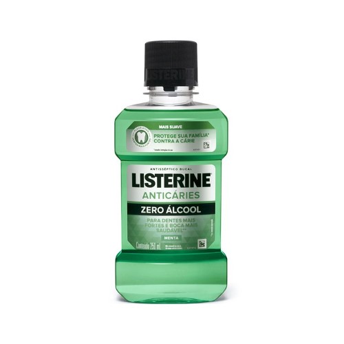 Enxaguante Antisséptico Bucal Listerine Anticáries Zero Álcool com 250ml