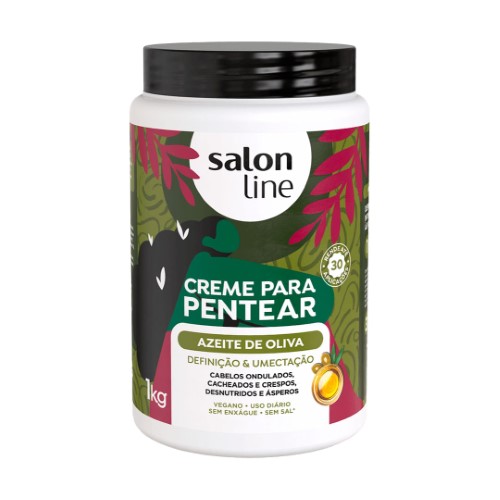 Creme Para Pentear Salon Line Azeite De Oliva 1kg