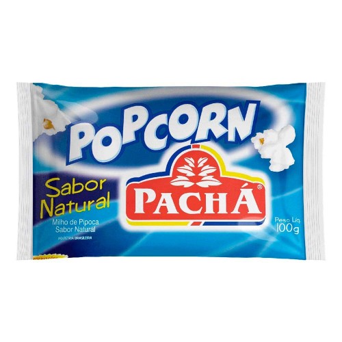 Pipoca para Microondas Pop Corn Pachá Sabor Natural 100g