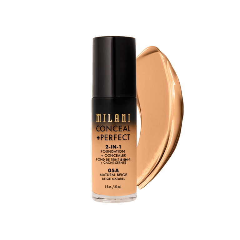 Base Líquida Milani Conceal + Perfect 2 Em 1 Natural Beige 05a