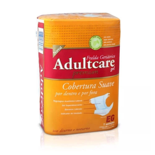 Fralda Geriátrica Adultcare EG 7 Unidades