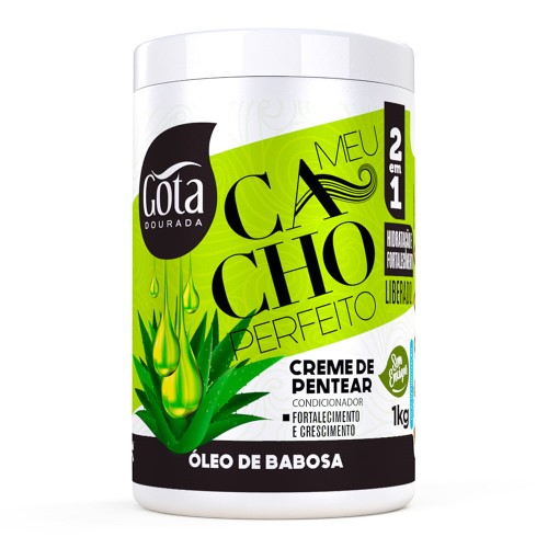 Creme de Pentear Gota Dourada Óleo de Babosa 1 kg