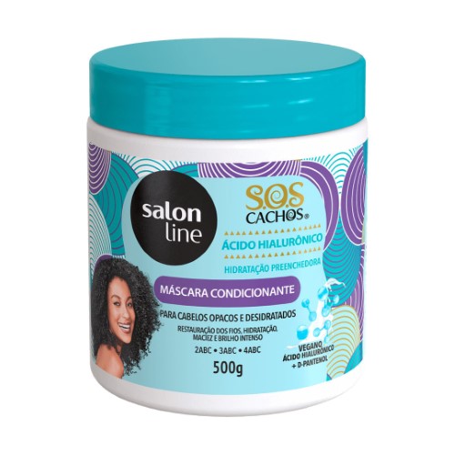 Máscara Condicionante Salon Line S.O.S Cachos Ácido Hialurônico 500g