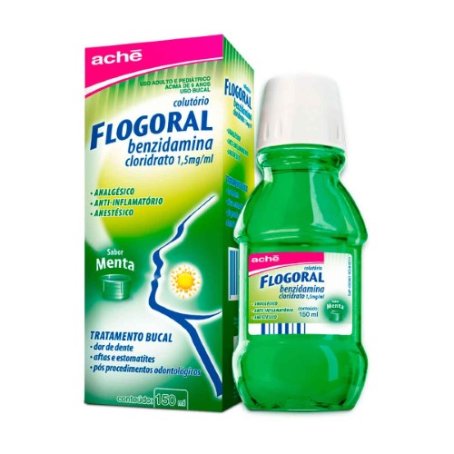 Colutório Flogoral Menta com 150ml