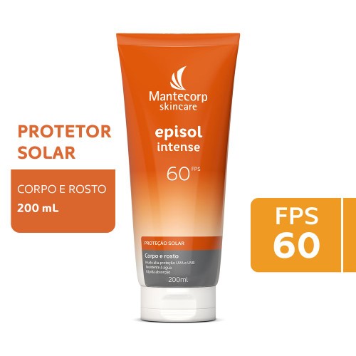 Protetor Solar Episol Intense Fps60 200ml