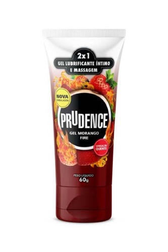 Gel Lubrificante Íntimo Prudence Morango 60g