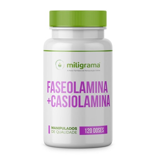 Faseolamina 250mg com Casiolamina 250mg 120 Cápsulas