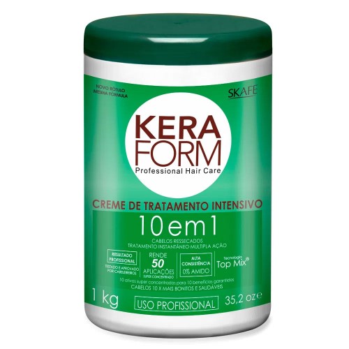 Skafe Keraform 10 em 1 - Creme de Tratamento Intensivo