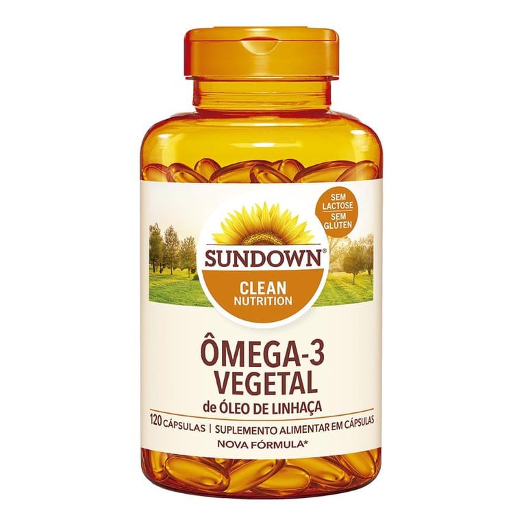 Sundown Naturals Óleo De Linhaça Com 120 Cápsulas