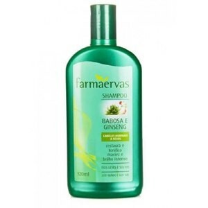 Shampoo Farmaervas Babosa e ginseng 320ml