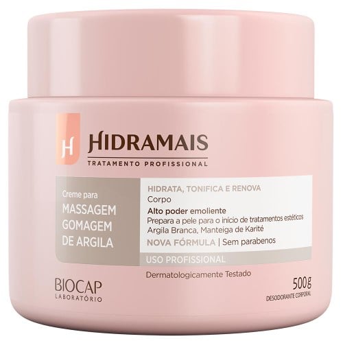 Creme para Massagem Gomagem de Argila Hidramais