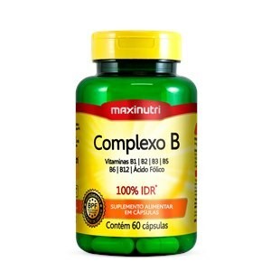 Complexo B 100% IDR Maxinutri 60 cápsulas