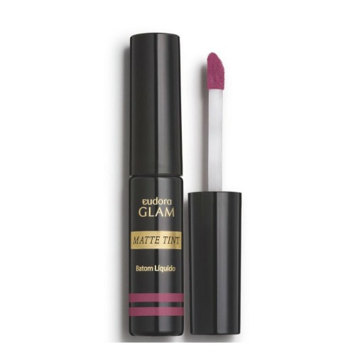 Batom Líquido Eudora Glam Matte Tint Fúcsia Sutil 4,0g