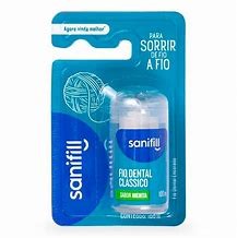 Fio Dental Sanifill Clássico Sabor Menta 100 Metros 1 Unidade