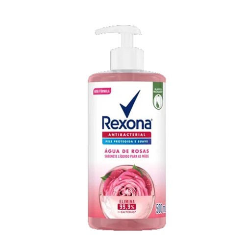 Sabonete Líquido para as Mãos Rexona Antibacterial Água de Rosas 500ml