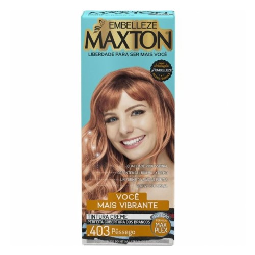 Tintura Creme Maxton .403 Pêssego com 1 Unidade