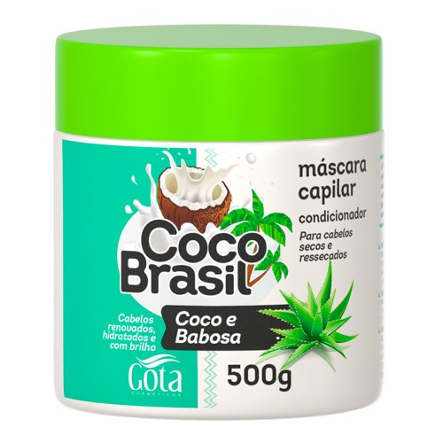 Mascara de Tratamento Capilar Gota Dourada Coco e Babosa 500g