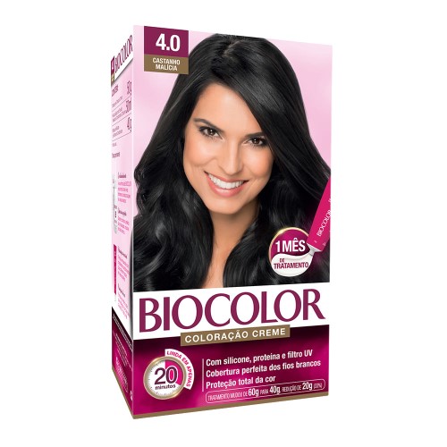 Mini Kit Biocolor Coloração Creme Castanho Malícia 4.0 com 1 unidade