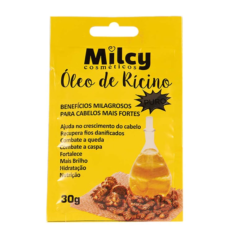 Cosméticos Óleo de Rícino Sachê - Máscara Capilar 30g