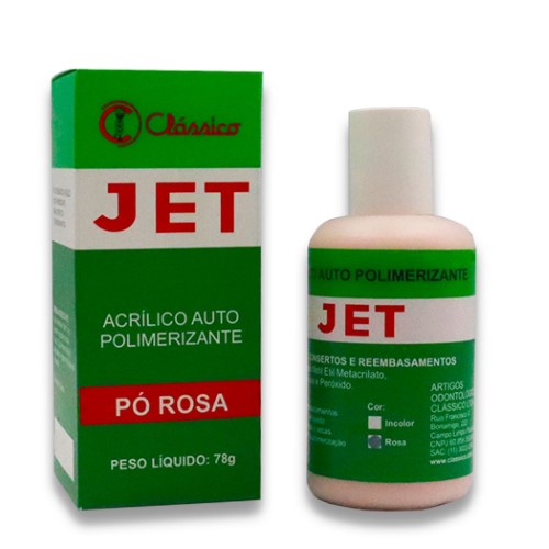 Jet Pó Autopolimerizável 78g Rosa - Clássico