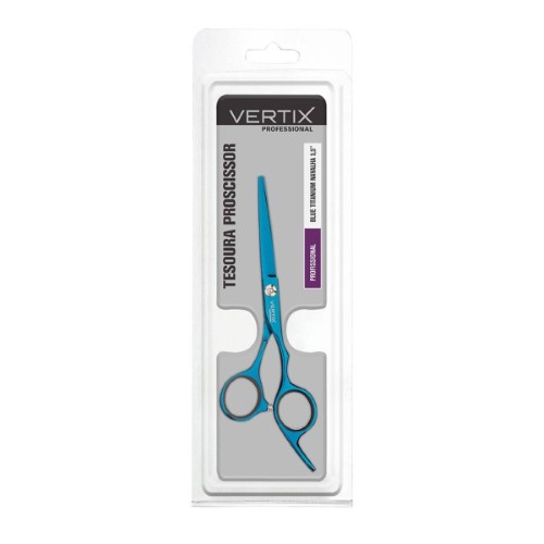 Tesoura para Cabelo Blue Titanium Navalha 5,5 1 Unidade