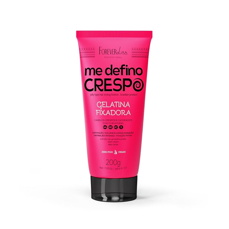 Gelatina Fixadora Me Defino Crespo Forever Liss 200g