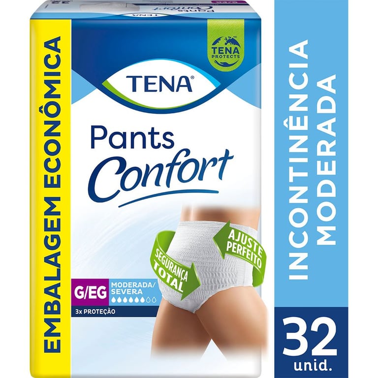 Roupa Intima Tena Pants Confort G/eg 32u