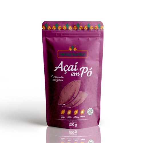 Açaí em Pó Herbal Nutrition 100g