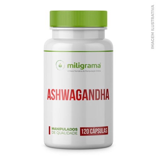 Ashwagandha 500mg 120 Cápsulas Estimulante Sexual para Homens e Mulheres