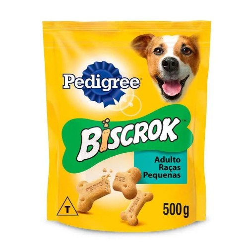 Biscoito Pedigree Biscrok Adultos De Raças Pequenas 500g