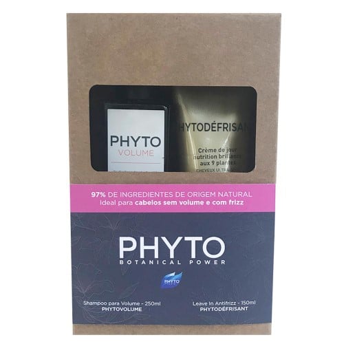 Phyto Botanical Power Kit para Cabelos Sem Volume e com Frizz - Shampoo + Leave In