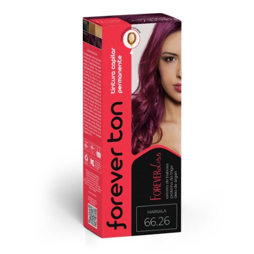 Tinta de Cabelo Marsala Vinho 66.26 Forever Ton