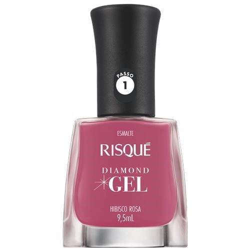 Esmalte Cremoso Risqué Diamond Gel Hibisco 9,5ml