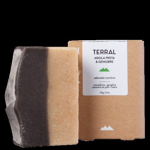 Sabonete de Argila Preta 130g – Terral