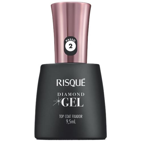 Esmalte Top Coat Fixador Risqué Diamond Gel 9,5mL