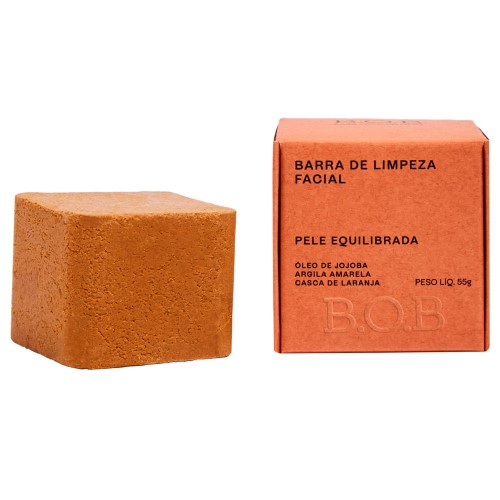 Barra de Limpeza Facial B.O.B. Pele Equilibrada com 55g