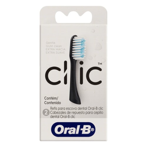 Refil Para Escova Dental Oral-B Clic 2 Unidades