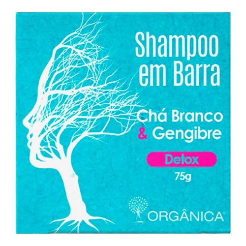 Shampoo em Barra Orgânica Chá Branco e Gengibre 75g