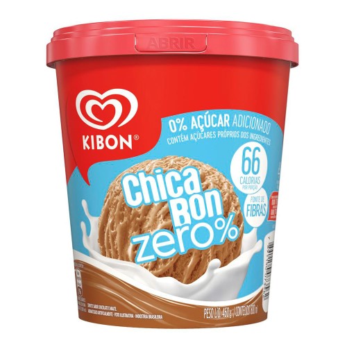 Sorvete Kibon Chicabon Zero Açúcar 800ml