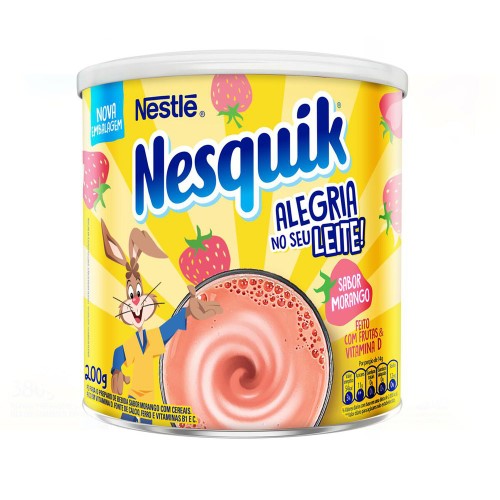 Achocolatado em Pó Nesquik Morango 200g