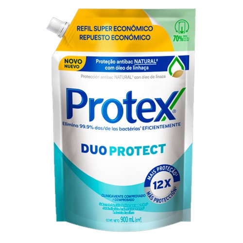 Sabonete Líquido Refil Protex Dupla Ação 900ml